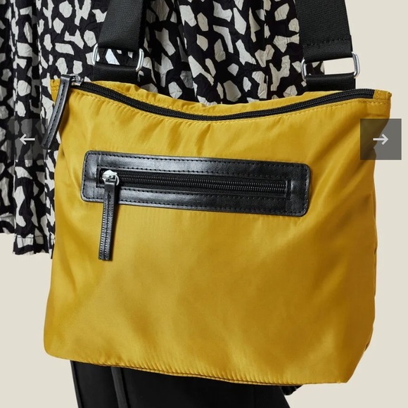 Masai Copenhagen Ramona Stylish Crossbody Yellow and Black Bag - Picture 17 of 17